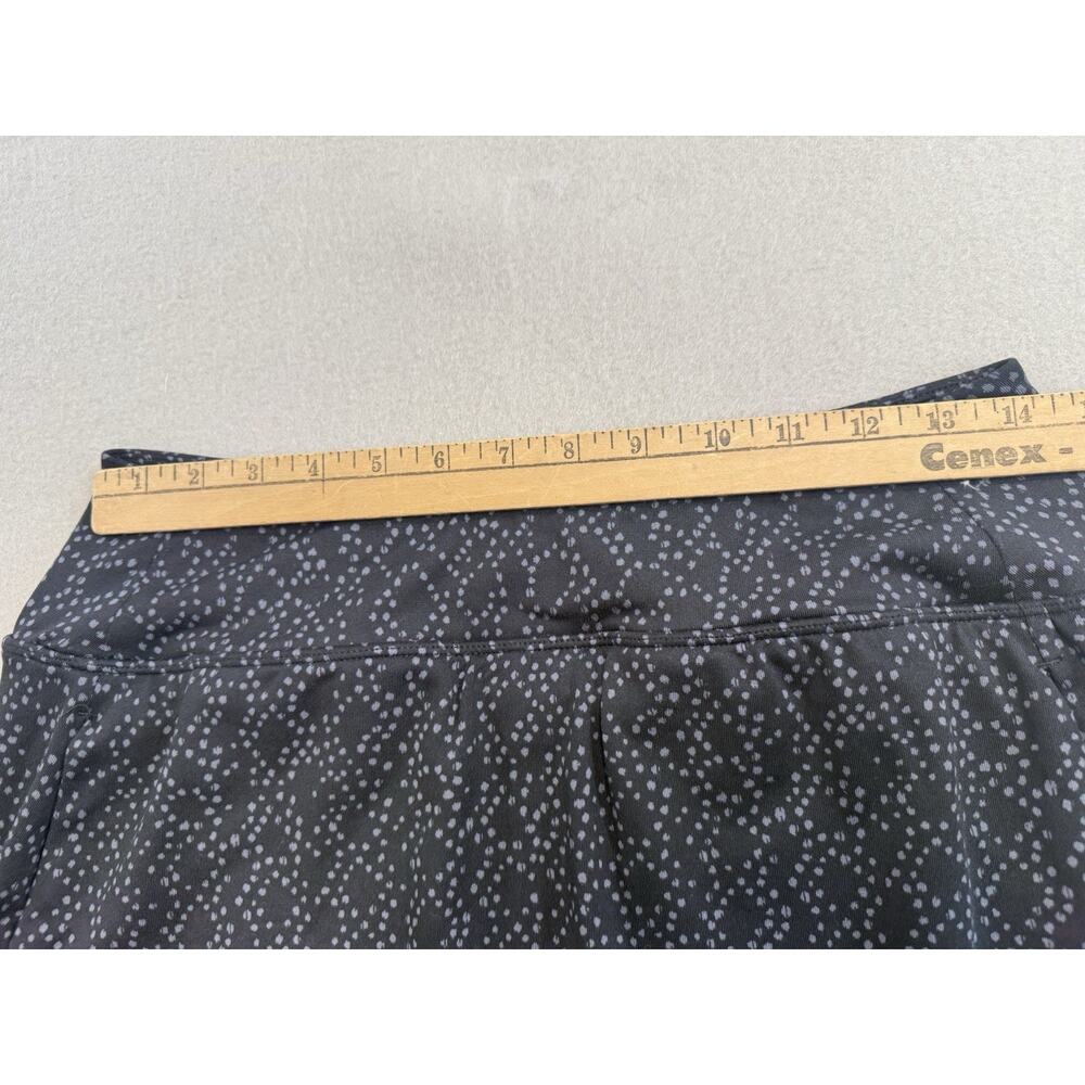 Title Nine Buttah Skort Size Medium Black Grey Dot Golf Pickleball Tennis - Picture 4 of 10